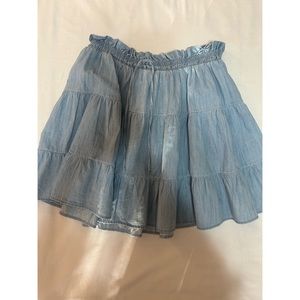 SO Juniors Ruffle Denim Skirt NWOT